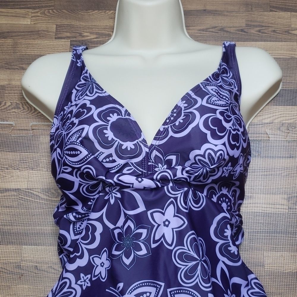 Swim Suit Top Purple size Large - Picture 2 of 12